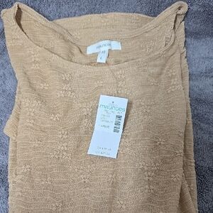 Maurices Beige Lace Blouse